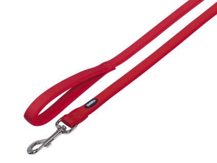 Vodítko NOBBY Classic Preno neoprenové červené (L/XL) 120cm (DOPRODEJ)
