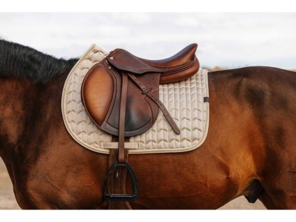 Všestranná podsedlová dečka EQUITHEME Excellence beige VS