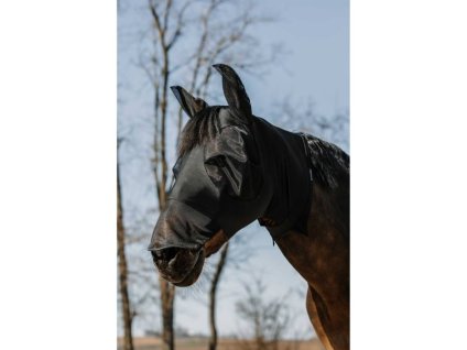 Maska proti hmyzu EQUITHEME Hood černá PONY