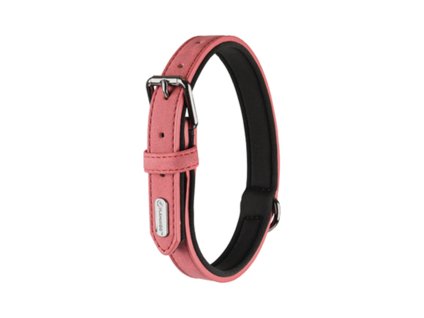 Obojek FLAMINGO Delu z umělé kůže červený 3x47-57cm