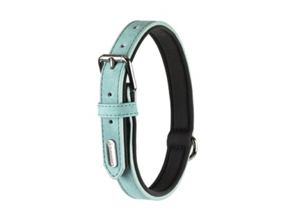 Obojek FLAMINGO Delu z umělé kůže zelený 3x47-57cm