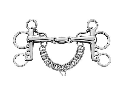 Udidlo pelham SPRENGER Maxcontrol dvakrát lomené 135mm/16mm