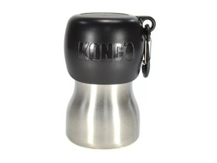 Cestovní láhev KONG H2O Stainless Steel černá 280ml