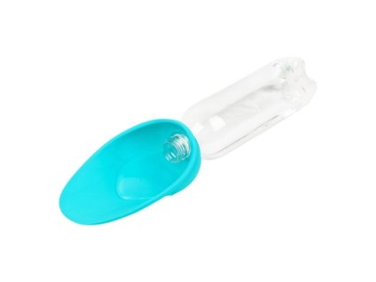 Pítko na PET lahev WAUDOG silikonové tyrkysové 16,5x9cm (DOPRODEJ)