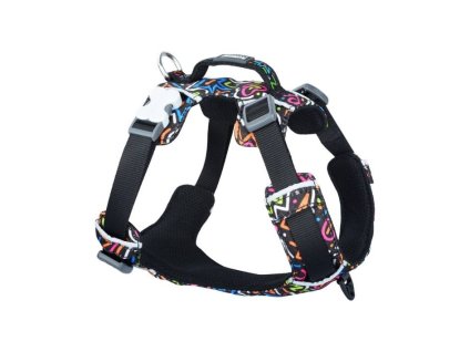 Postroj RED DINGO Sport Squiggles Black 31-43x1,2cm