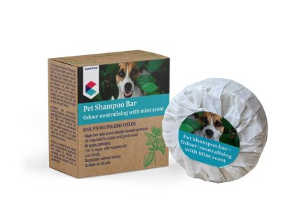 Tuhý šampon COVETRUS pro neutralizaci pachu s vůní máty 80g