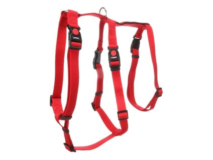 Postroj FLAMINGO Zera bezpečnostní červený (L) 60-80x70-100x56-95cm (2,5cm)