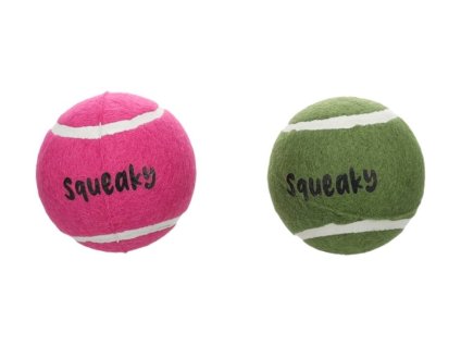 Hračka FLAMINGO guma - Tennis míček vícebarevný 7,6cm (2ks)