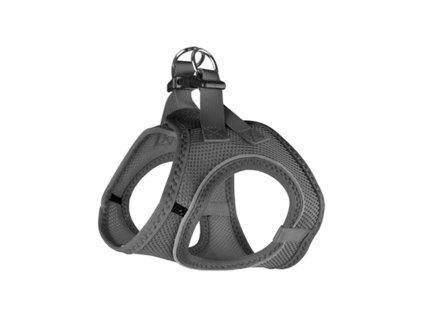 Postroj FLAMINGO Step & Go Bento šedý (XL) 49-54cm