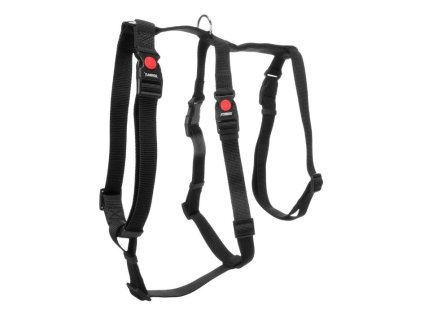 Postroj FLAMINGO Zera bezpečnostní černý (L) 60-80x70-100x56-95cm (2,5cm)