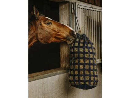 Síť na seno HIPPOTONIC popruhová tmavě modrá