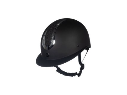 Bezpečnostní helma HKM Illusion black/shiny silver (49-51)