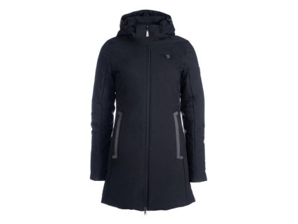 Dámská nepromokavá bunda HKM Elegant Style s integrovaným vyhříváním black (M)
