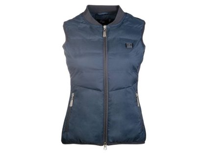 Dámská vyhřívaná vesta HKM Comfort Temperature bez baterie deep blue (XL)