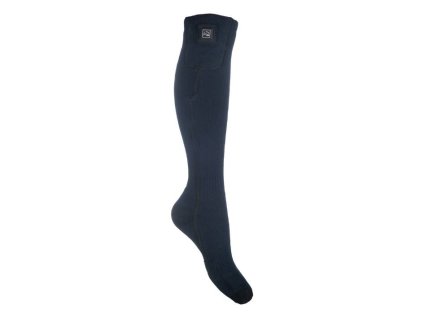 Vyhřívané podkolenky HKM Keep Warm včetně baterie deep blue (43-46)