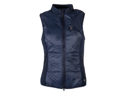 Dámská vyhřívaná vesta HKM Slimline bez baterie deep blue (S)