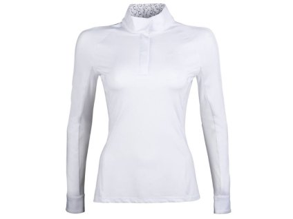 Dámské závodní tričko HKM Hunter white/taupe (S)