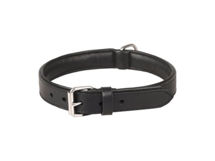 Obojek FLAMINGO Arizona kožený černý 2,8x42-51cm