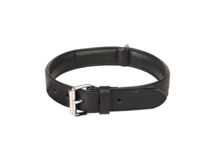 Obojek FLAMINGO Arizona kožený černý 3,2x45-55cm (DOPRODEJ)