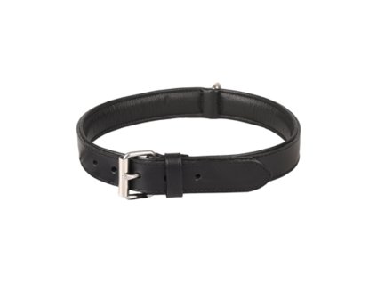 Obojek FLAMINGO Arizona kožený černý 3,2x52-61cm