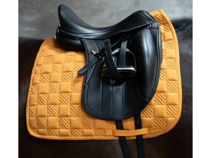 Drezurní podsedlová dečka HKM Arezzo Sporty mustard PDR