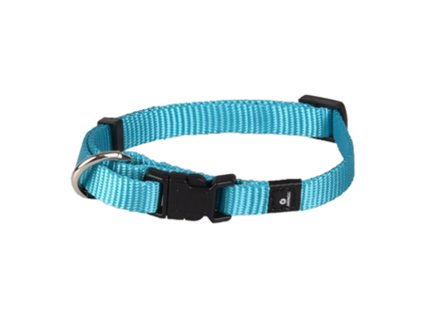 Obojek FLAMINGO Ziggi tyrkysový (XS) 20-35x1cm