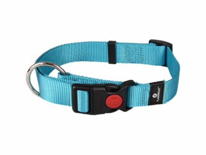 Obojek FLAMINGO Ziggi tyrkysový (L) 45-65x2,5cm