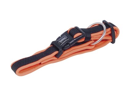 Obojek NOBBY Mesh Preno neoprenový oranžový (XS) 20-30cm