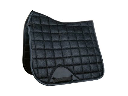 Všestranná podsedlová dečka HKM Glitter Mesh black VS