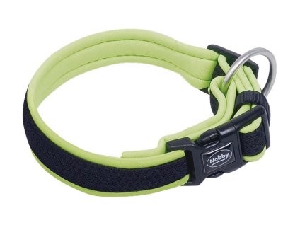 Obojek NOBBY Mesh Preno neoprenový žlutý (XS) 20-30cm