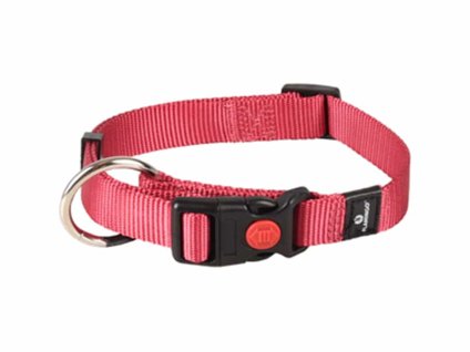 Obojek FLAMINGO Ziggi červený cherry (M) 40-55x2cm