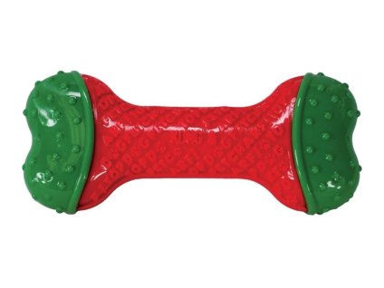 Vánoční hračka KONG Core kost (M/L) 8x17cm