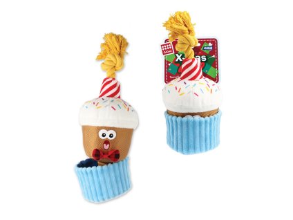 Vánoční hračka GIGWI plyš - muffin pamlskovník 29cm (DOPRODEJ)