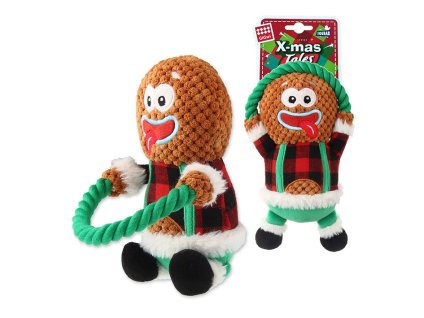 Vánoční hračka GIGWI plyš - pan Perníček 25cm (DOPRODEJ)