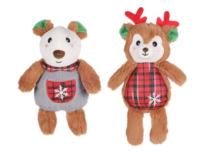 Vánoční hračka FLAMINGO plyš - Ridu postavička 16-17x24-28cm (MIX DRUHŮ)