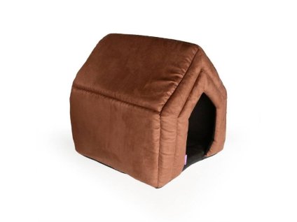 Bouda TOMMI III hnědá 52x45x54cm