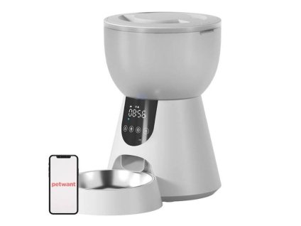 Set dávkovače a fontána PETWANT automaticky dávkovač F17 LED 4l a fontána W8 3l