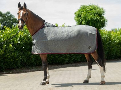 Odpocovací deka HKM Melange light grey/melange 125cm