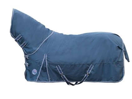 Lehká výběhová deka HKM Starter 600D s krkem 0g deep blue 155cm