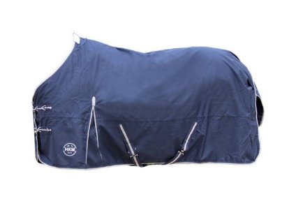 Lehká výběhová deka HKM Eco Light 600D s fleecem deep blue 85cm