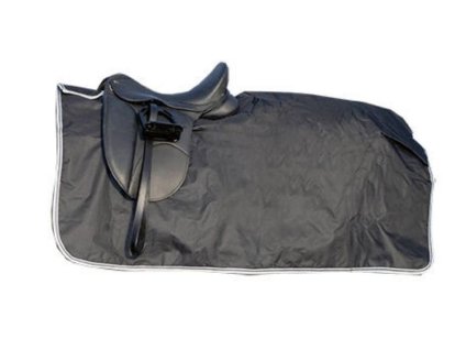 Nepromokavá bederní deka HKM s fleece black 155cm