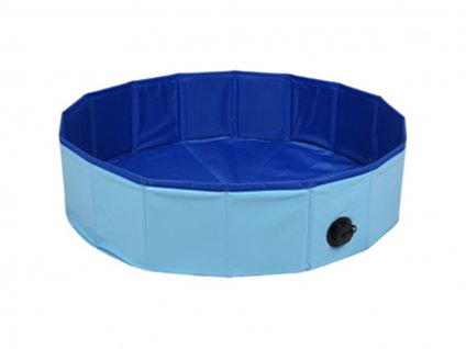 Bazén pro psy FLAMINGO Splatter modrý 80x20cm