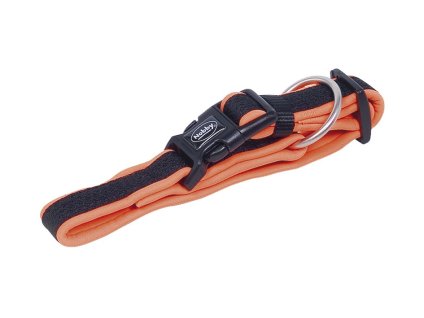 Obojek NOBBY Mesh Preno neoprenový oranžový (M/L) 40-55cm
