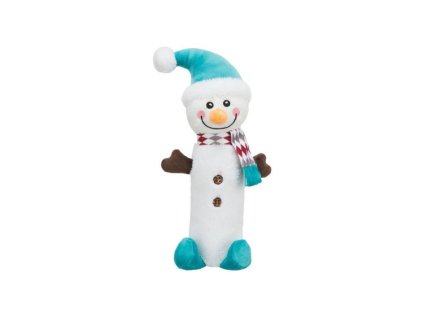 Vánoční hračka TRIXIE plyš - Xmas Snowman s PET lahví 38cm