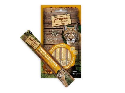 NATURAL GREATNESS Creamy Digest funkční pamlsek s kuřetem a dýní 4x14g