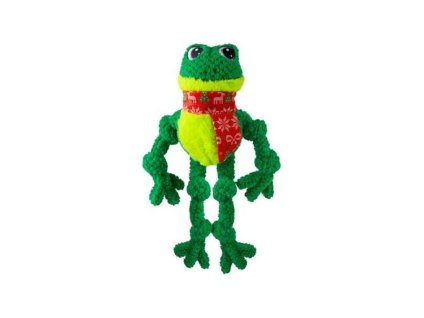 Vánoční hračka KONG Knots žába (L/XL) 44x41cm (DOPRODEJ)