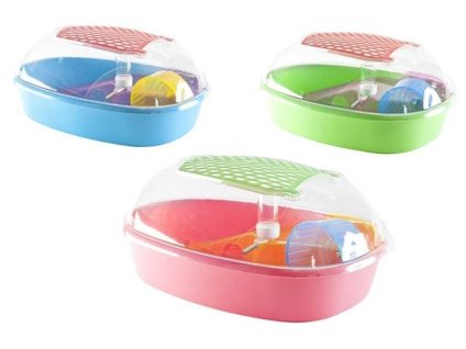 Plastový box pro hlodavce DUVO+ Cleo 52x38x24cm (MIX BAREV) (DOPRODEJ)