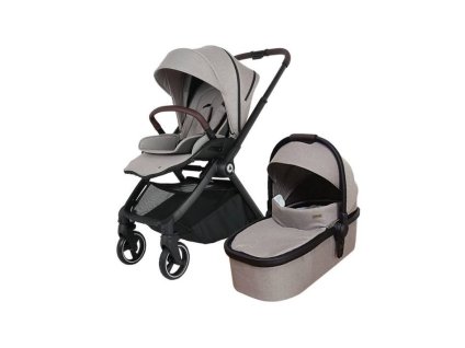 Kočárek pro děti TOPMARK Diaz set 2v1 sportovní + korbička taupe