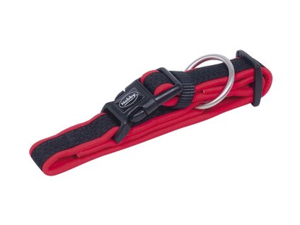 Obojek NOBBY Mesh Preno neoprenový červený (L/XL) 50-65cm