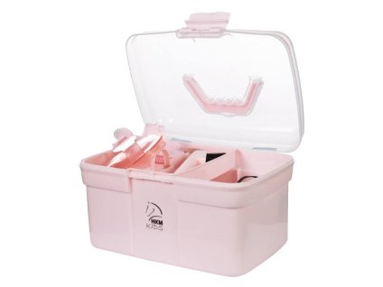 Box na čištění + sada kartáčů HKM Kids rose (DOPRODEJ)